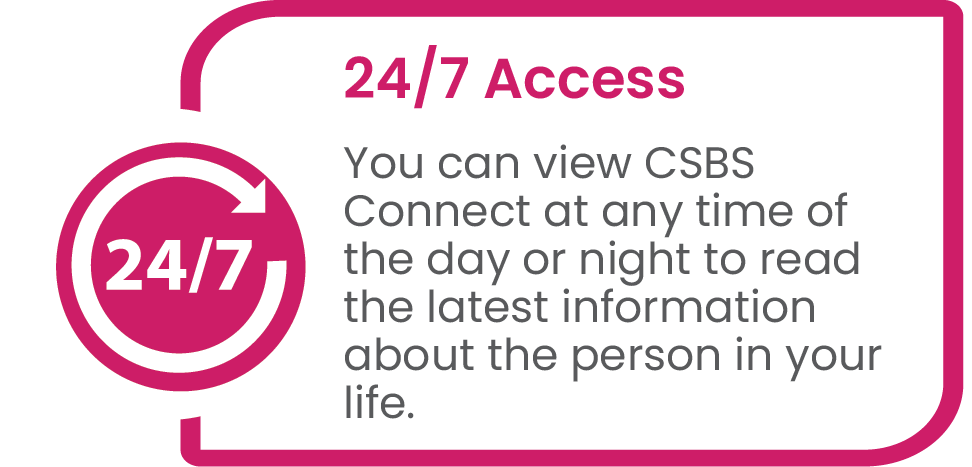 csbs connect has 24/7 access